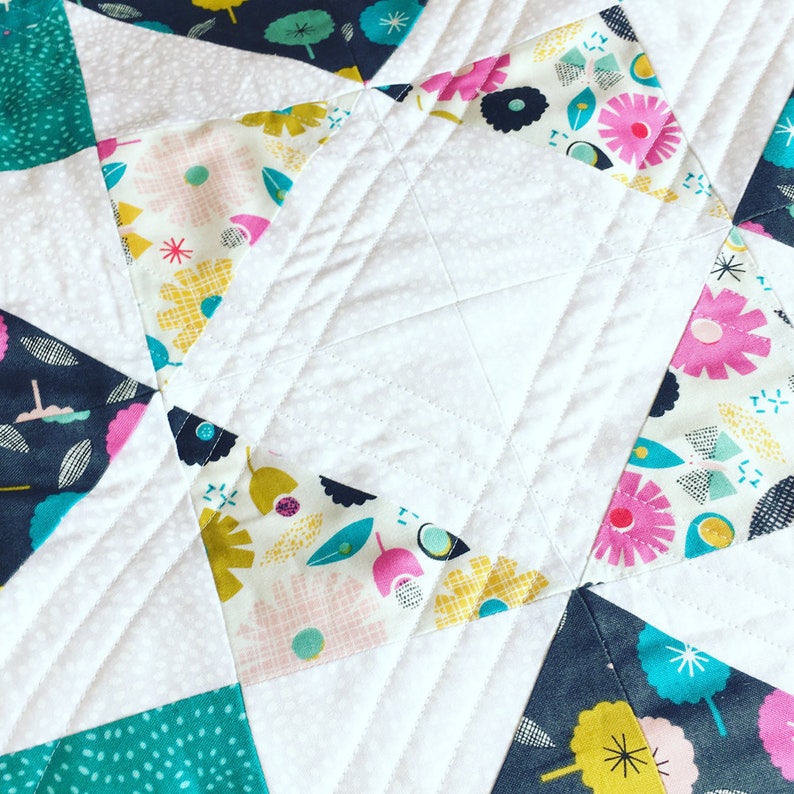 PDF Quilt Pattern Confetti Burst Patchwork Star Quilt Pattern Etsy