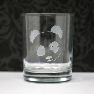 Panda DOF, Old Fashioned, Rocks Glass, Etched, Zoo Animals, China, Whisky, Whiskey, Free Personalization and Shipping