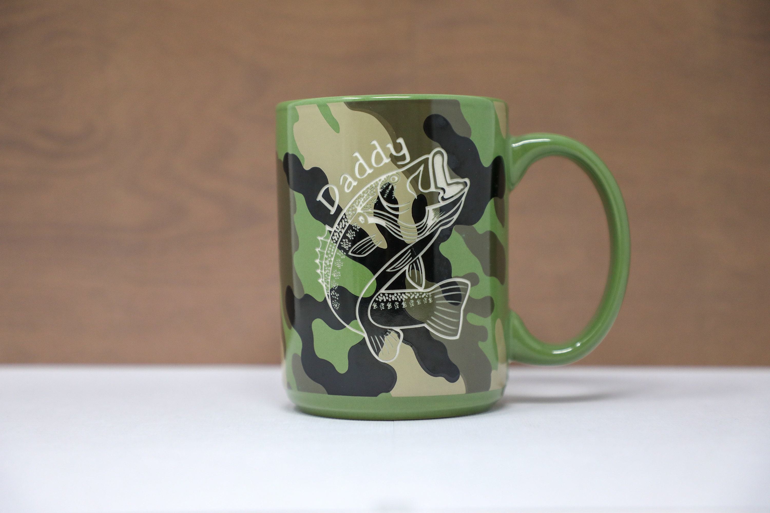 Monogrammed Camo Coffee Mug