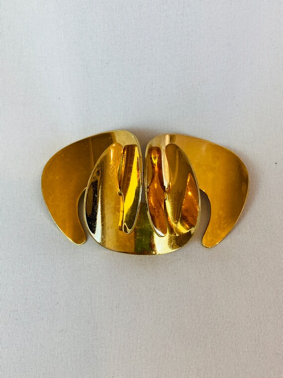 Grosse Vintage Gold Brooch - image 1