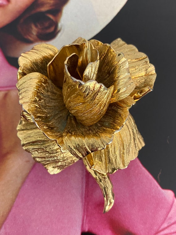 Dior 1969 Rose Brooch