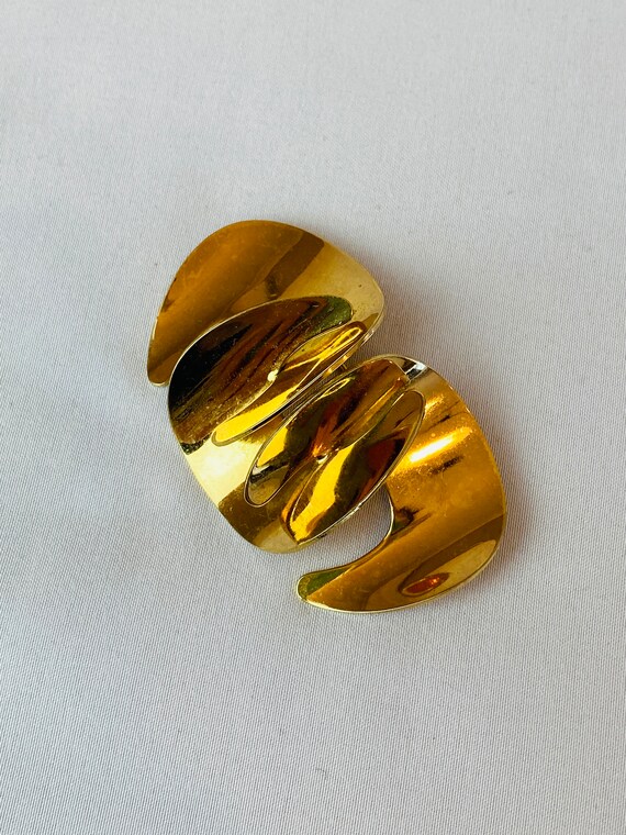 Grosse Vintage Gold Brooch - image 4