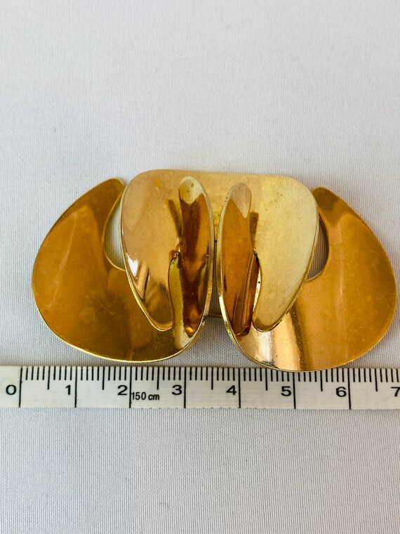 Grosse Vintage Gold Brooch - image 3