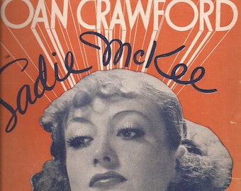 Joan Crawford, All I Do is Dream of You, Sadie McKee, Vintage Sheet Music, Vintage Movie, Hollywood Movie Star, Home Decor, Song, Lyrics