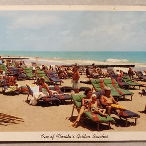 Plages dorées de Floride, VOTRE CHOIX, Bains de soleil, carte postale photo couleur vintage, correspondance de vacances de voyage, souvenir souvenir