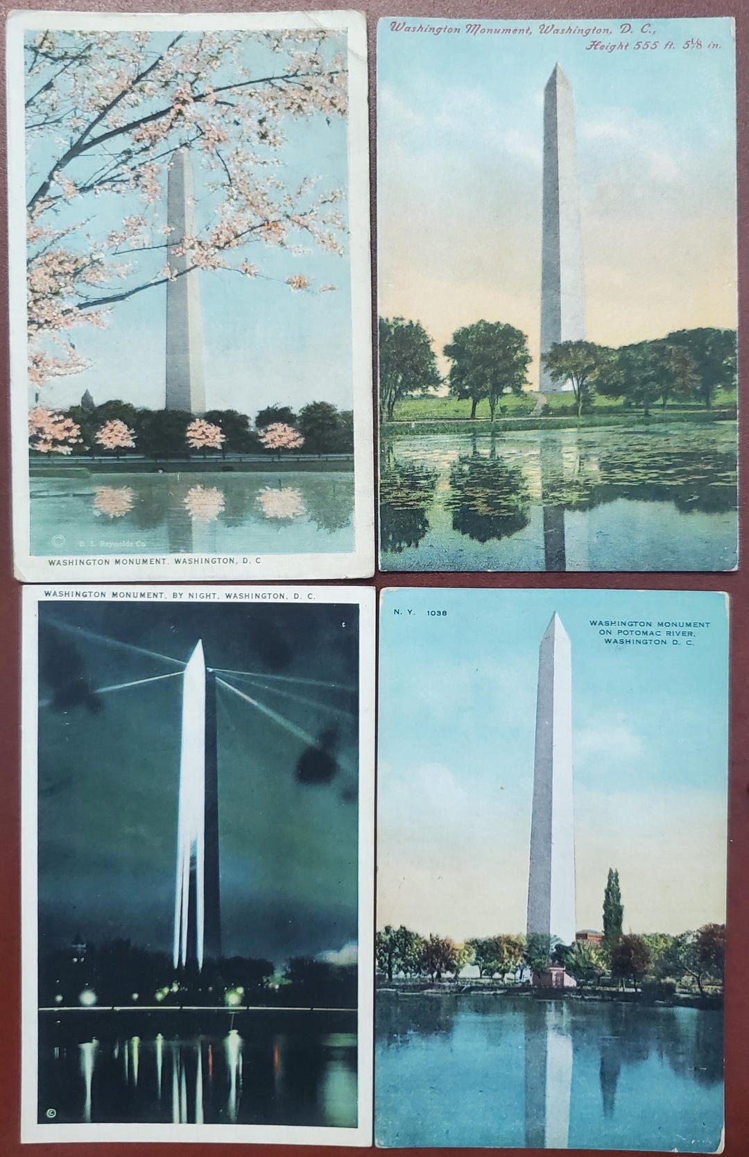 Washington Monument Postcard Collection, Vintage Postcards ...