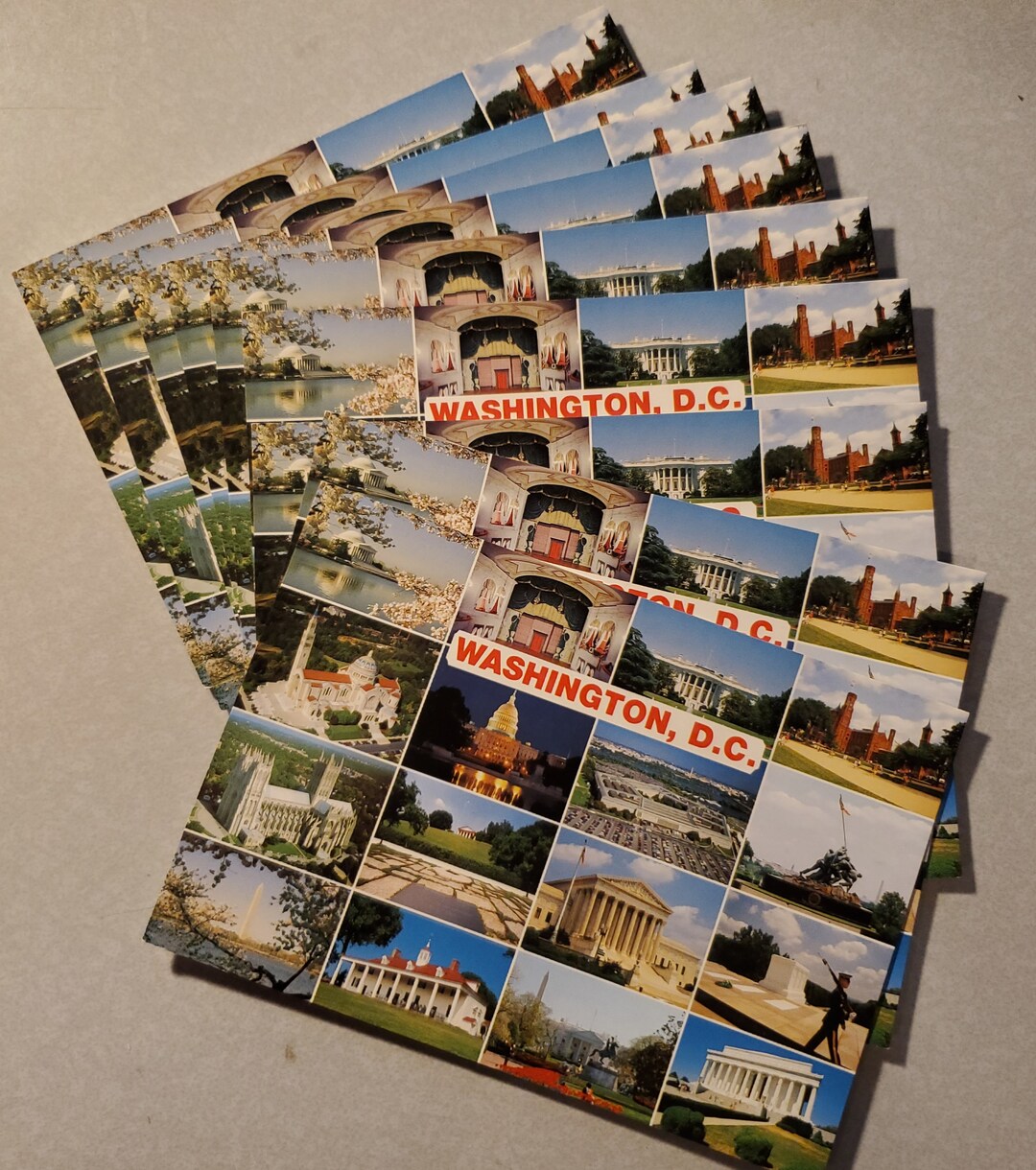 Washington DC Postcard Collection, Fun Funky Correspondence, Vintage ...