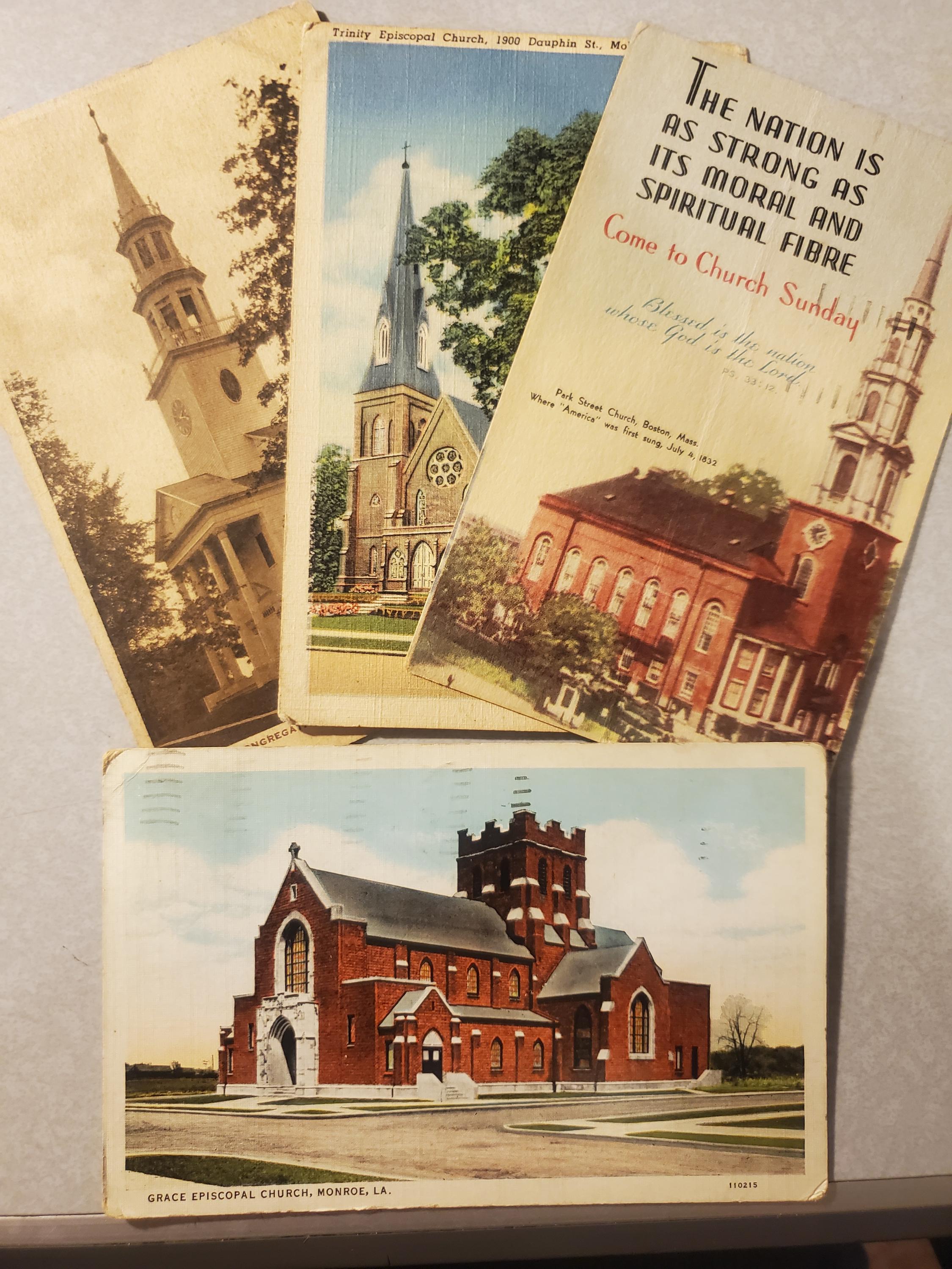 Lot 15 Cartes Postales Anciennes – Églises En Noir Et Blanc – 10x15 – Non écrites