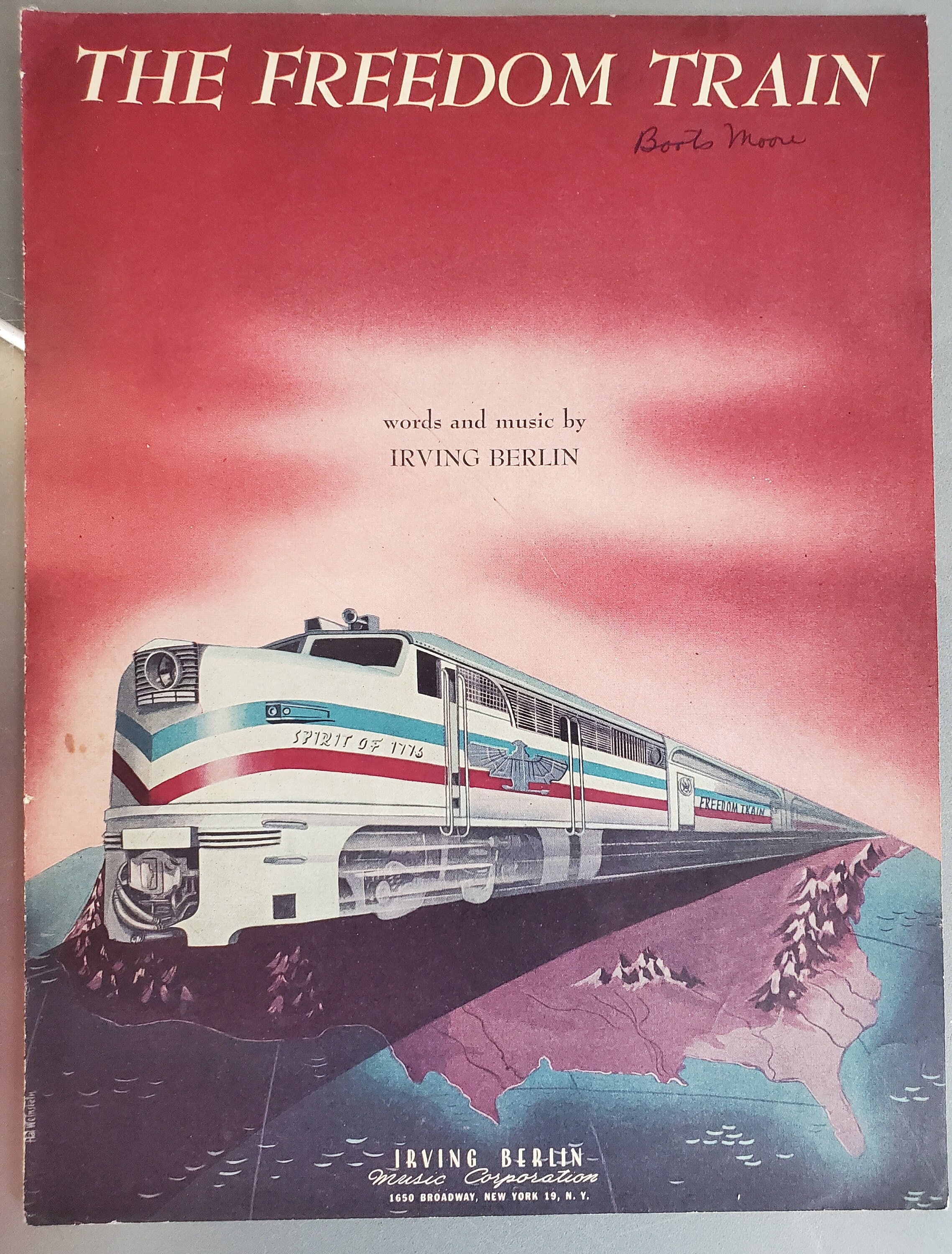 The Freedom Train, Vintage Sheet Music, Musical Home Décor, Spirit