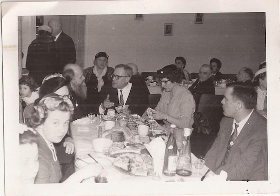 Dinner Party Photograph Vintage Photograph Black And White Etsy