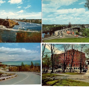 Conjunto de cartões postais canadenses, Nova Escócia, New Brunswick, conjunto de 8, cartões postais com fotos coloridas, cartões postais vintage, lembrança de viagem, papel efêmero