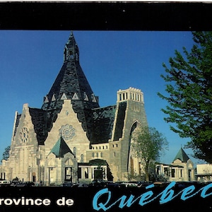 Província de Quebec, Canadá, La Basillque Sanctuaire Notre Dame, Cartão postal vintage, Conjunto de dois, Lembrança de férias, Viagem, Cartão grande