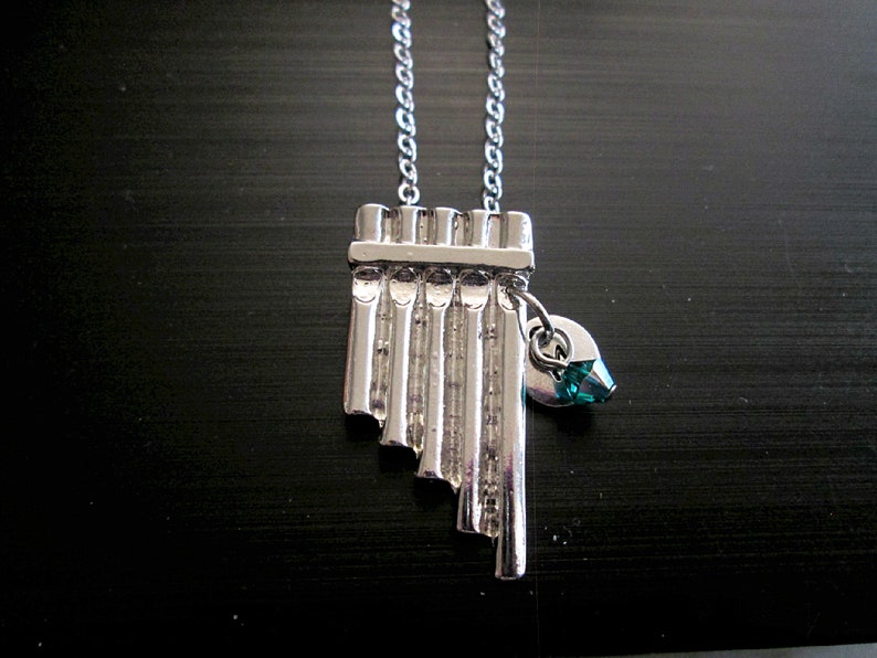Pan Flute Necklace Pan Pipes Musical Jewelry Personalized Etsy