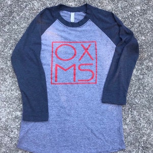 Oxford Mississippi raglan t-shirt