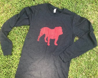 Long sleeve bulldog t-shirt