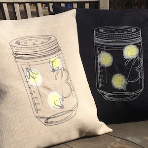 Mason Jar throw pillow