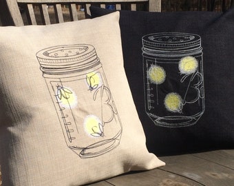 Mason Jar throw pillow