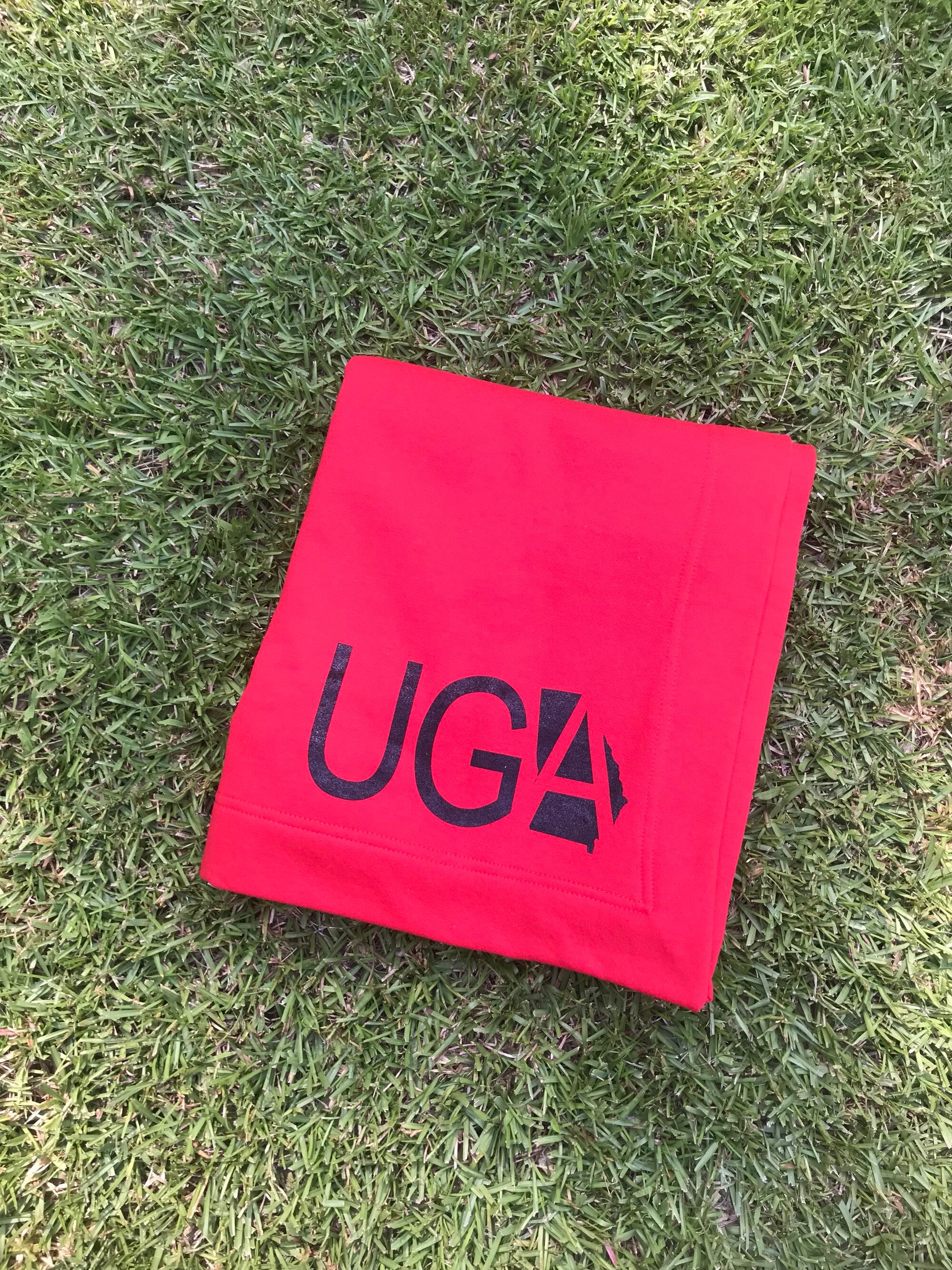 uga sweatshirt blanket