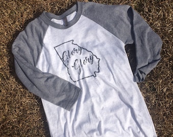University of Georgia Glory Glory 3/4 sleeve raglan