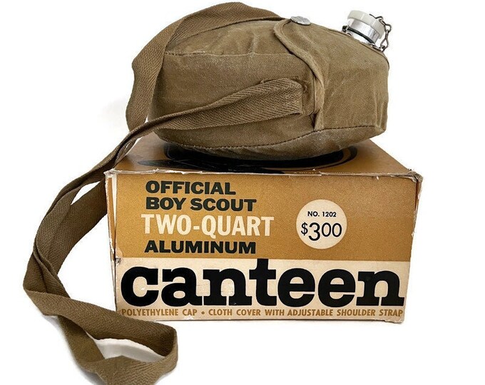 Official Boy Scouts Canteen 2 QT 1950s BSA Equipment Etsy