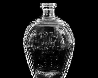 Glass Bottle Blowers' Association Flask 1974 | Commemorative Bottle | AFL-CIO | Union Industries Show | Memphis Tenn | Bottle Collector Gift
