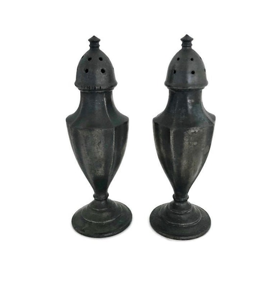 Pewter salt and pepper shakers online