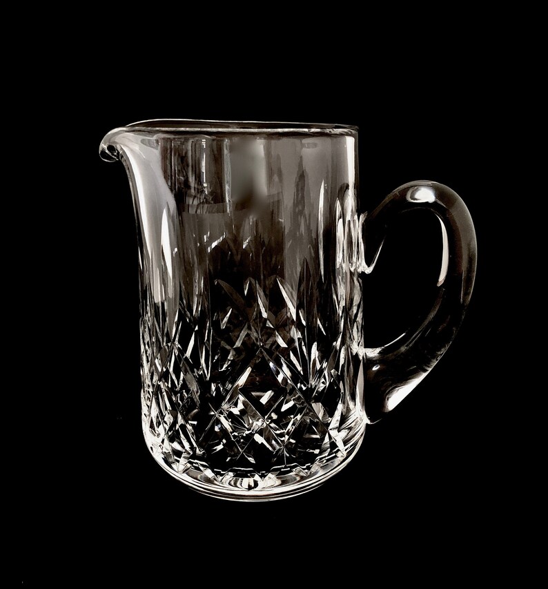 Waterford Crystal Pitcher 32 Oz Lismore Pattern Etsy