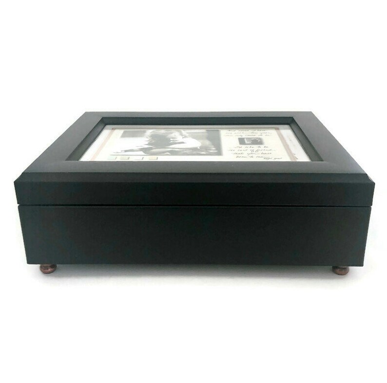 Daughter Gift Contemporary Jewelry Box Sankyo Music Box For Her You Are My Sunshine Vintage Picture Frame Musical Jewelry Box