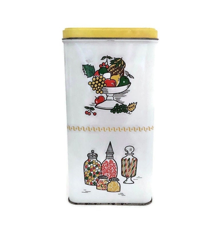 Buy Vintage Tin Kitchen Canister 1960s Retro Kitchen Decor Online in India  - Etsy