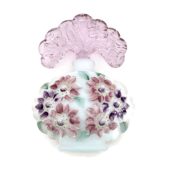 Fenton Perfume Bottle Vintage Perfume Decanter XX… Gem