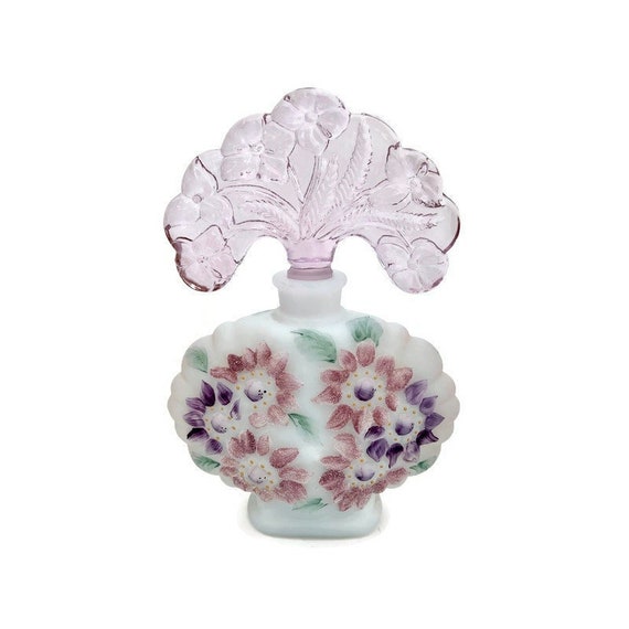 Fenton Perfume Bottle Vintage Perfume Decanter XX… Gem