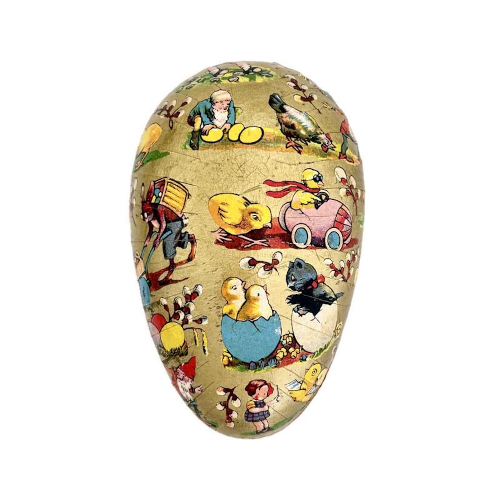 German Paper Mache Egg Box 5 1/2