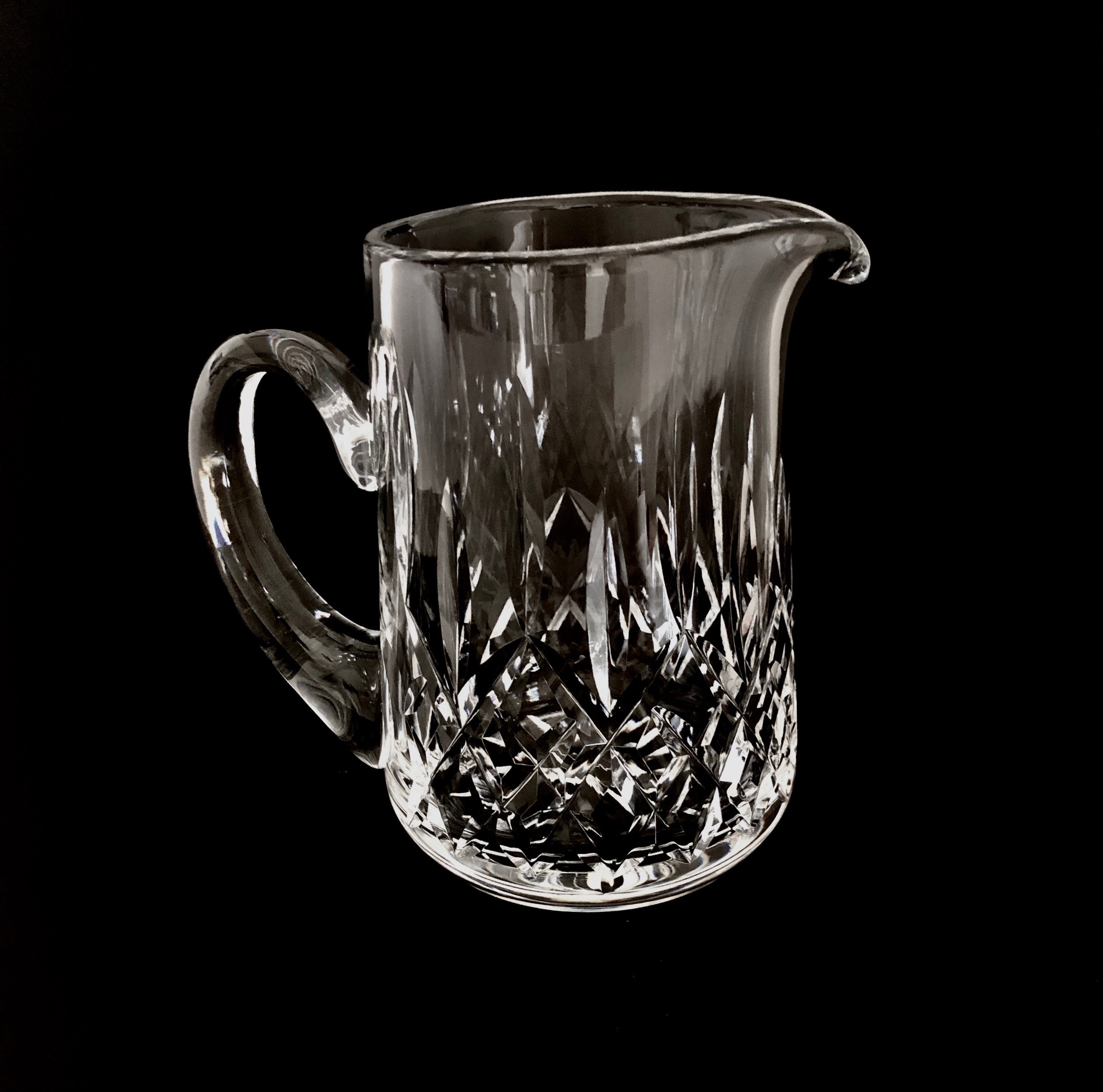 Waterford Crystal Pitcher Jug 32 Oz Lismore Pattern Etsy