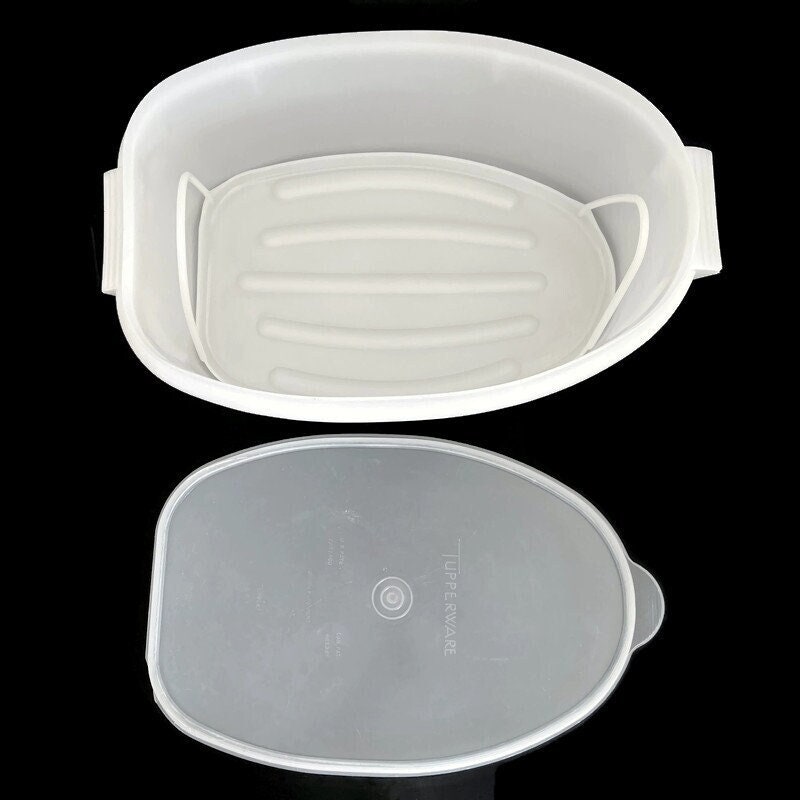 Tupperware Flavor Saver Container 3PC Set Large Meat Keeper Etsy