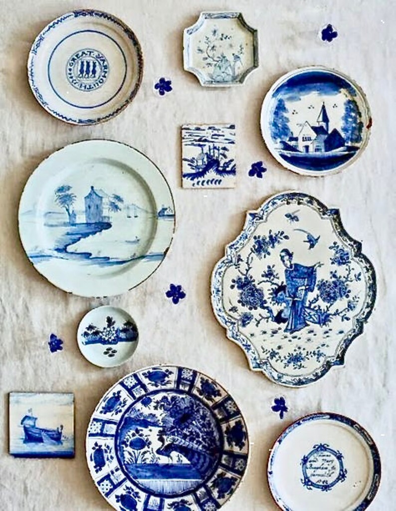 Liberty blue independence hall plate 10 blue and white etsy