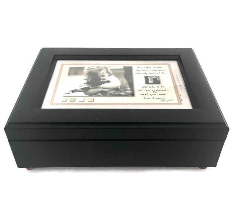 Daughter Gift Contemporary Jewelry Box Sankyo Music Box For Her You Are My Sunshine Vintage Picture Frame Musical Jewelry Box