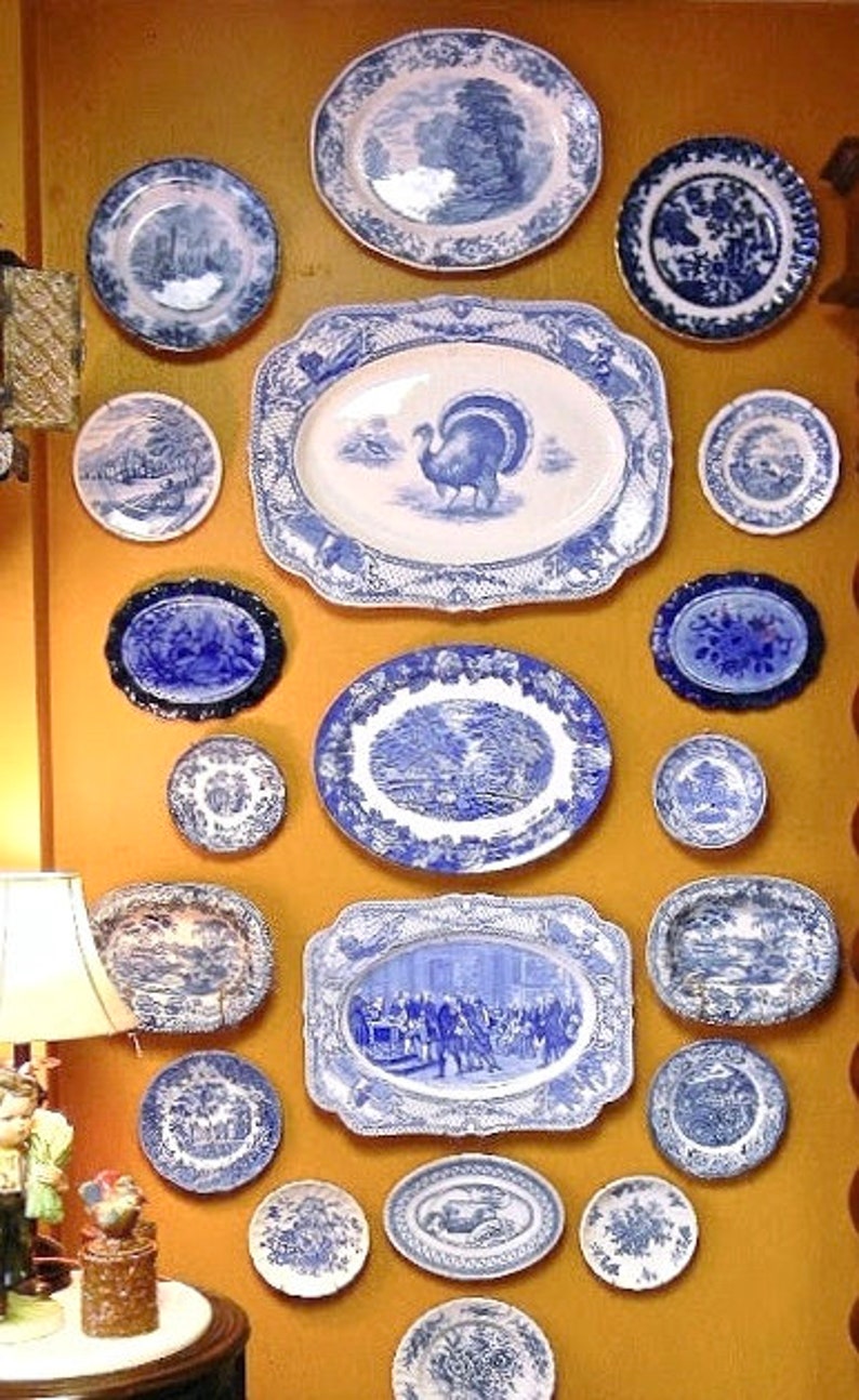 Liberty blue independence hall plate 10 blue and white etsy