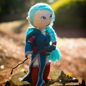 Crochet Pattern Elf Mage Amigurumi Doll Mythical Creature Crochet Toy Patterns image 7