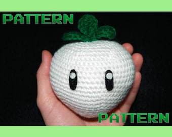 Princess Peach Mario Turnip Easy Crochet Pattern, Crochet Amigurumi Pattern