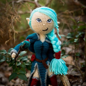 Crochet Pattern Elf Mage Amigurumi Doll Mythical Creature Crochet Toy Patterns image 6