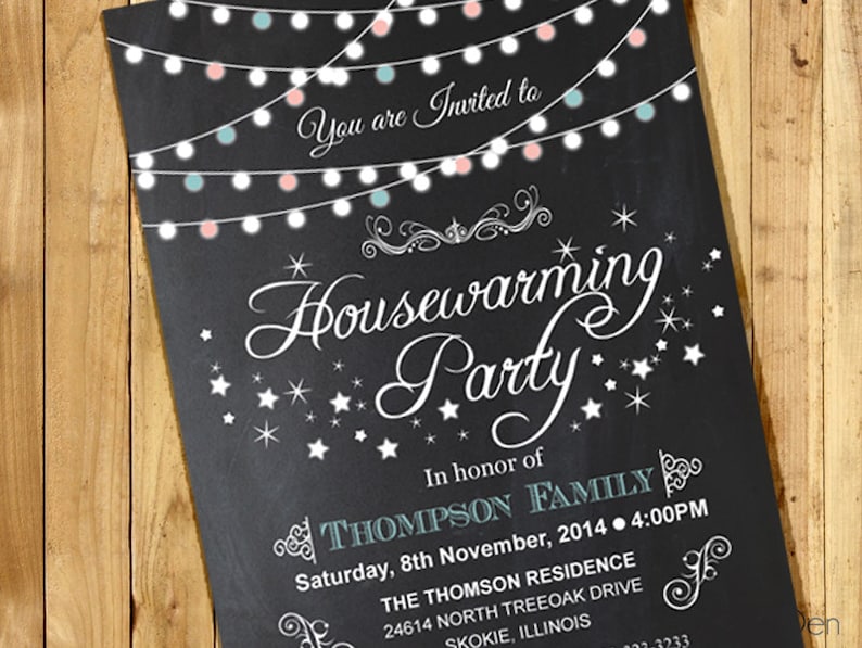 Housewarming Party Invitation. New Home invitation String Etsy