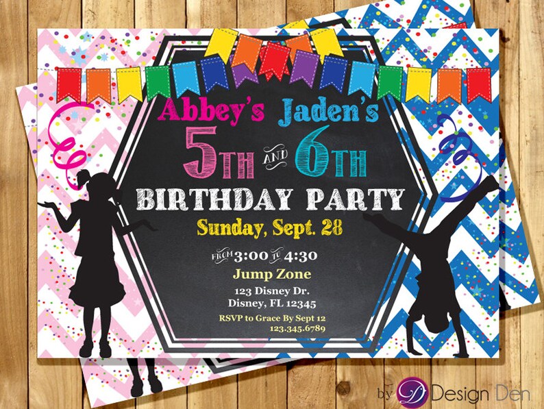 19 Childrens Joint Birthday Party Invitations