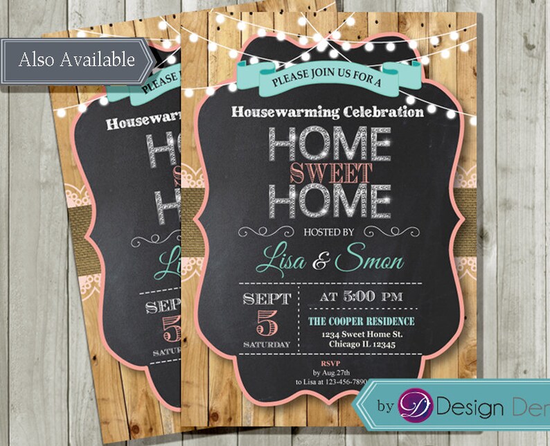 Housewarming Party Invitation. New Home invitation String | Etsy