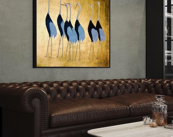 Japanese Crane Original Art