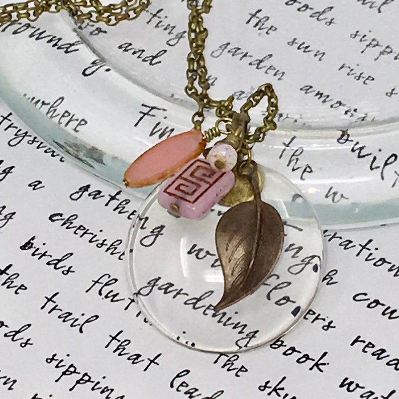 Magnifying Glass Necklace Monocle Necklace Long Necklace