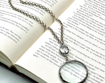 Sterling Silver Monocle Necklace