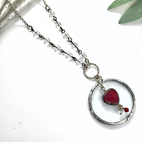 Sterling Silver Magnifying Glass Necklace, 925 Silver Monocle Necklace, Made in the USA