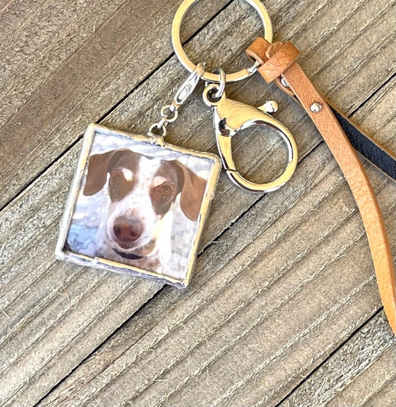 Pet Memorial Photo Pendant, Custom Dog Pendant, Custom Pet Necklace, Pet Loss Gift, Photo Pet Keepsake, Pet Photo Keychain
