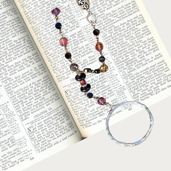 Sterling Silver Magnifying Glass Necklace, Made In the USA