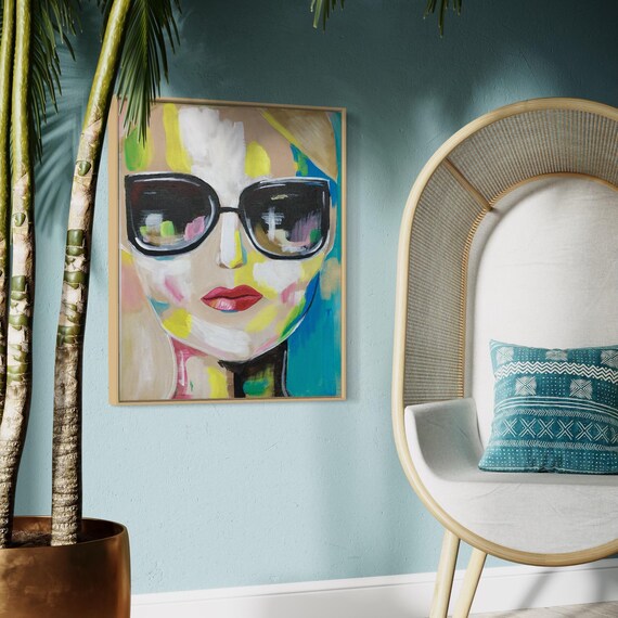 Hand Painted New York Art, Custom City Art, Original Painting, Painted in the US, Any Size